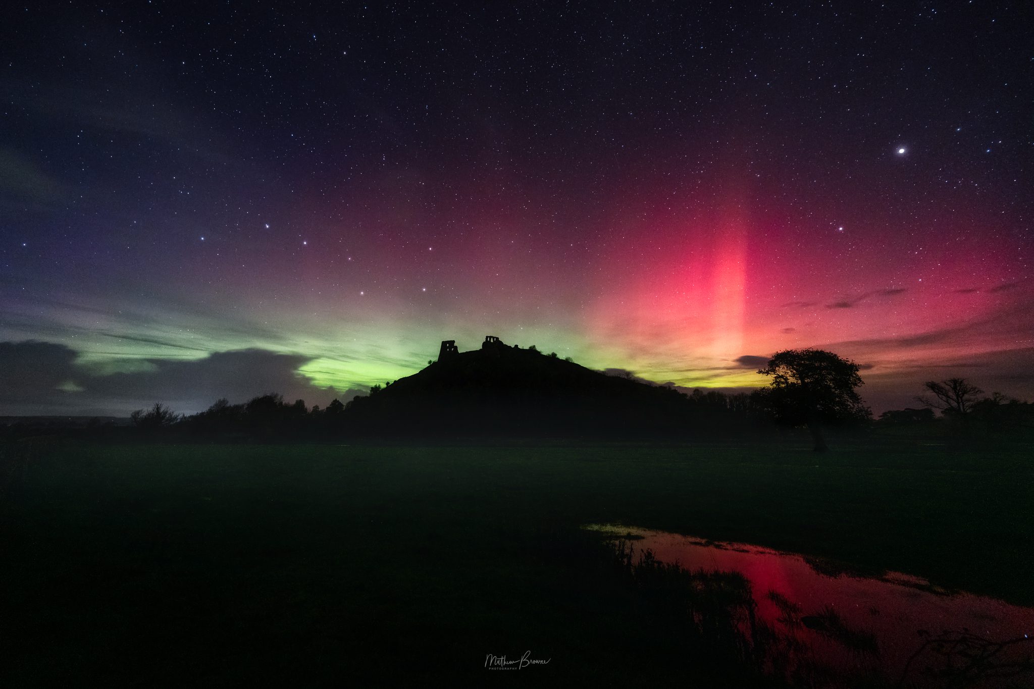 Aurora at Dryslwyn Castle